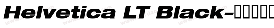 Helvetica LT Black字体转换